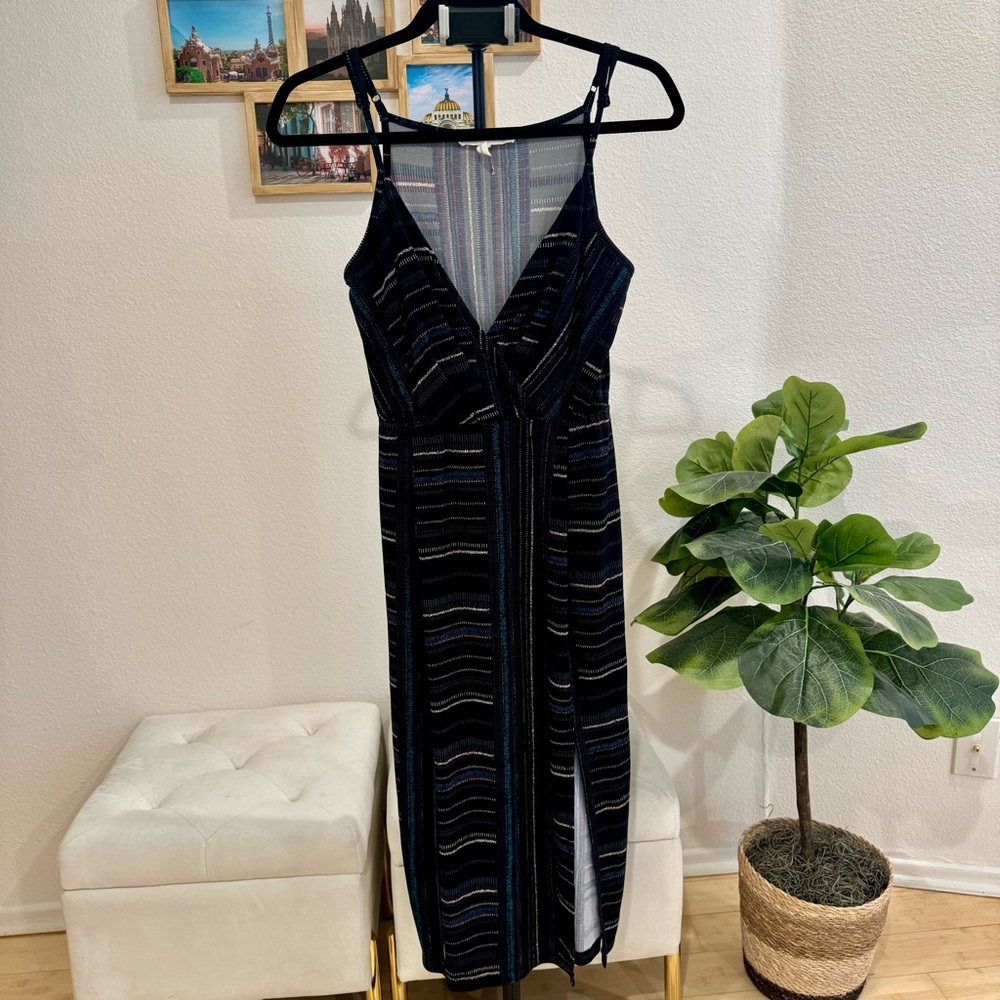 Bcbgeneration | Double Slit Patterned Midi Dress - image 1